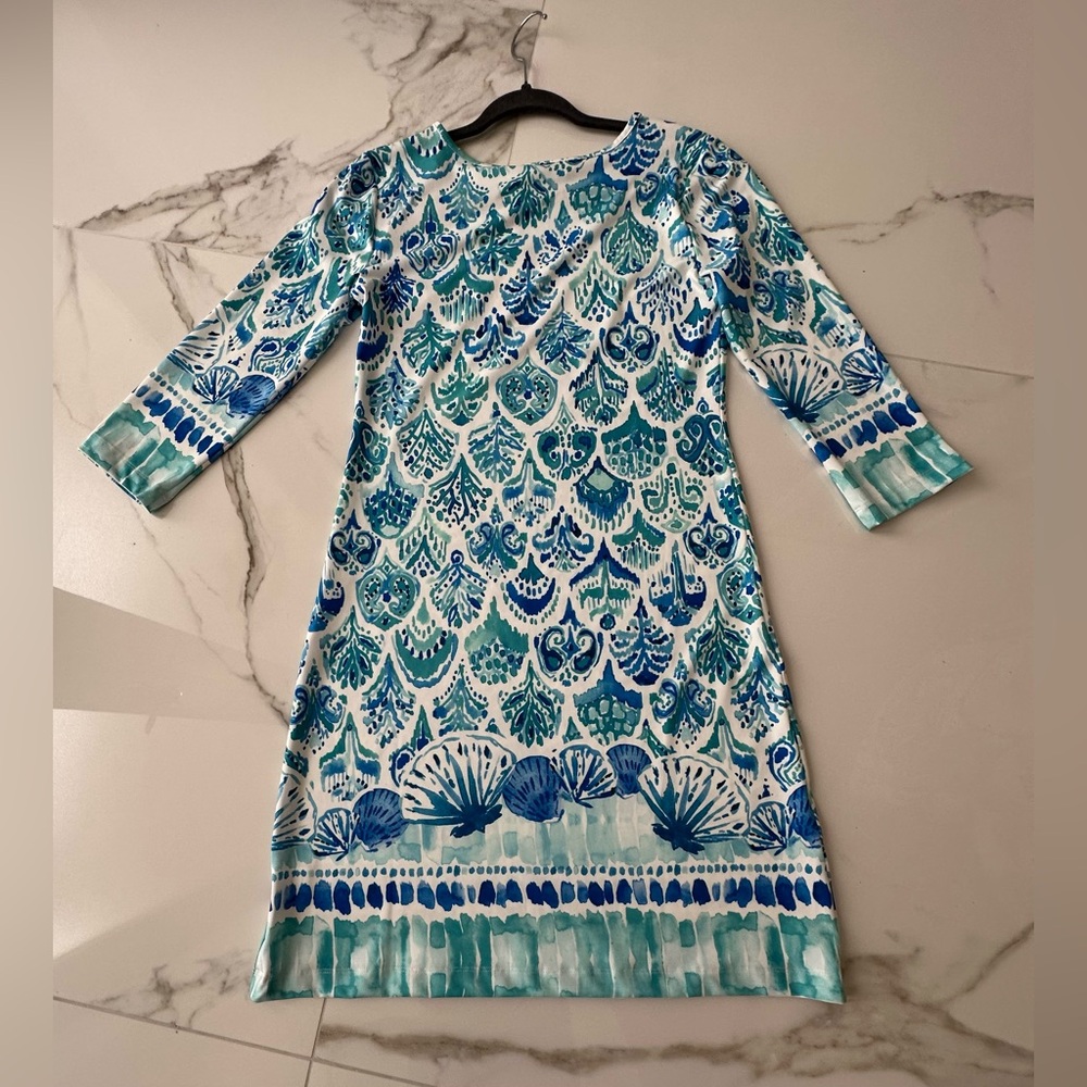 Jean-Pierre Klifa Paris Daphne 3/4 Sleeve Dress in Paisley Mermaid Print NWT - Picture 8 of 11